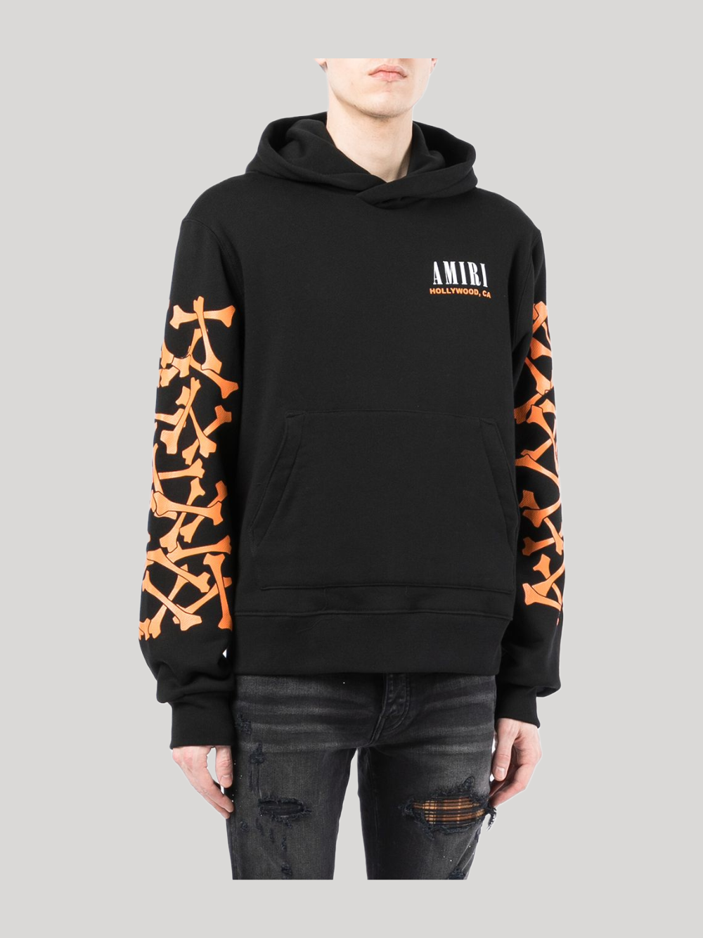 AMIRI BONES LOGO  PRINT HOODIE